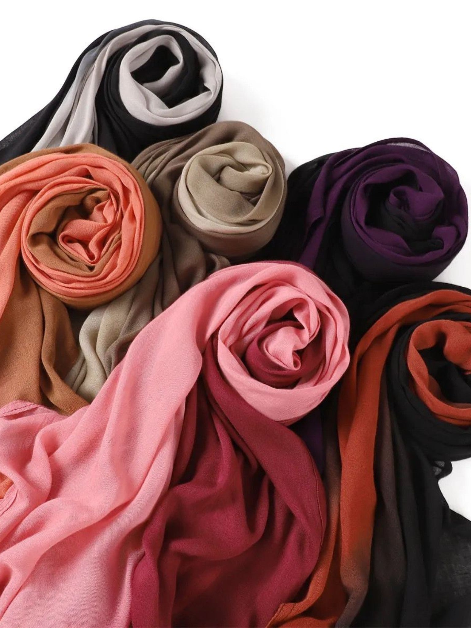 Modal Ombre Hijab - Royal Plum