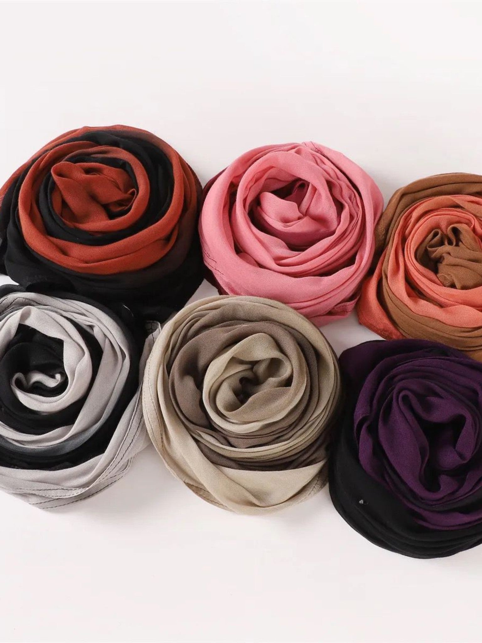 Modal Ombre Hijab - Sunset Rose