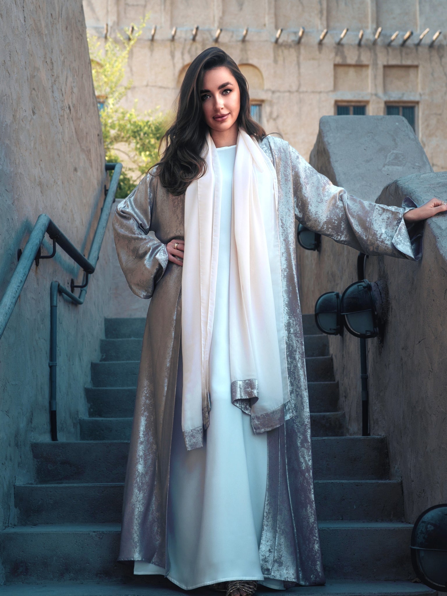 Nour Abaya - Golden Pearl - Aneeq Modest Wear