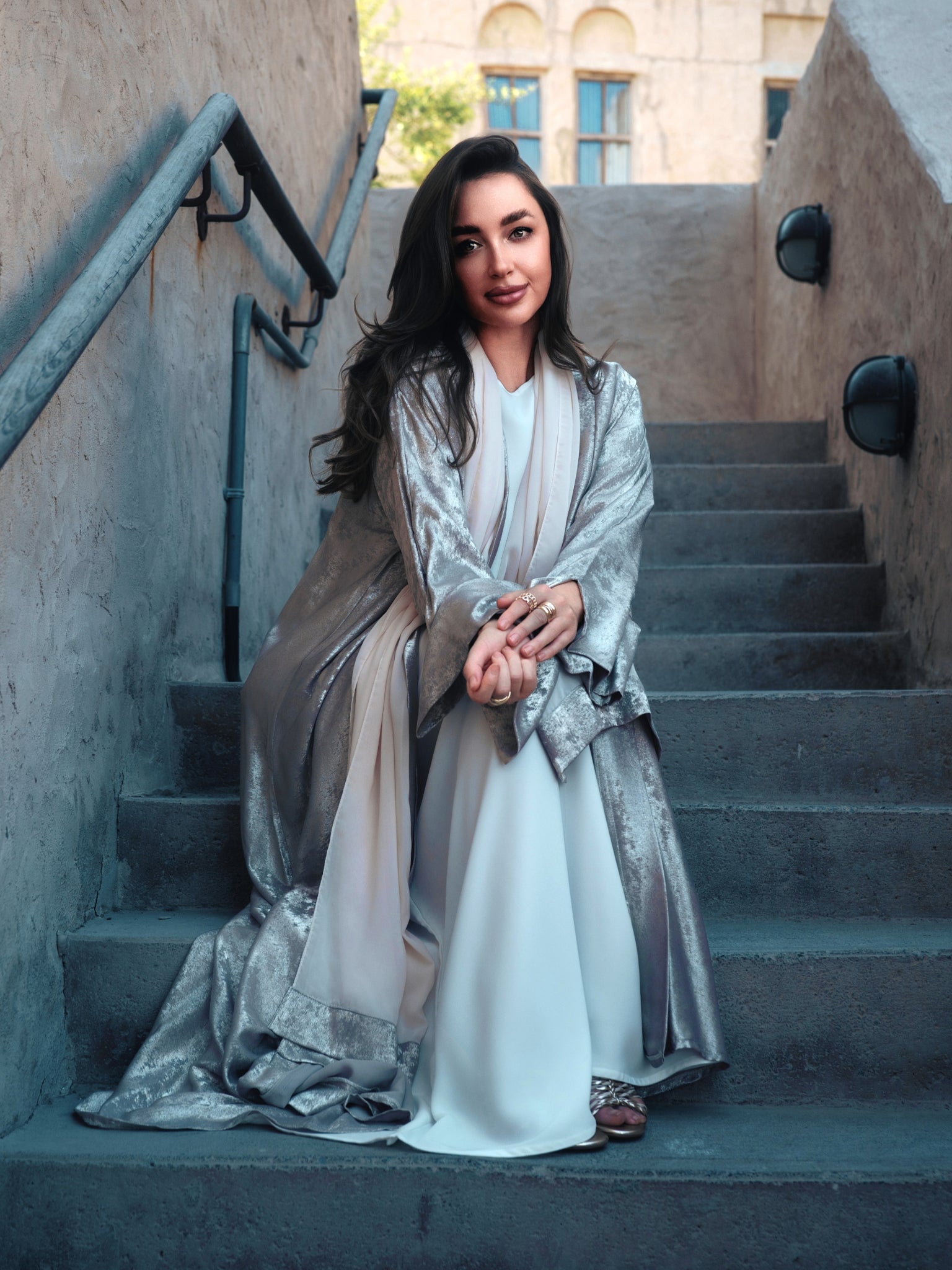 Nour Abaya - Golden Pearl - Aneeq Modest Wear
