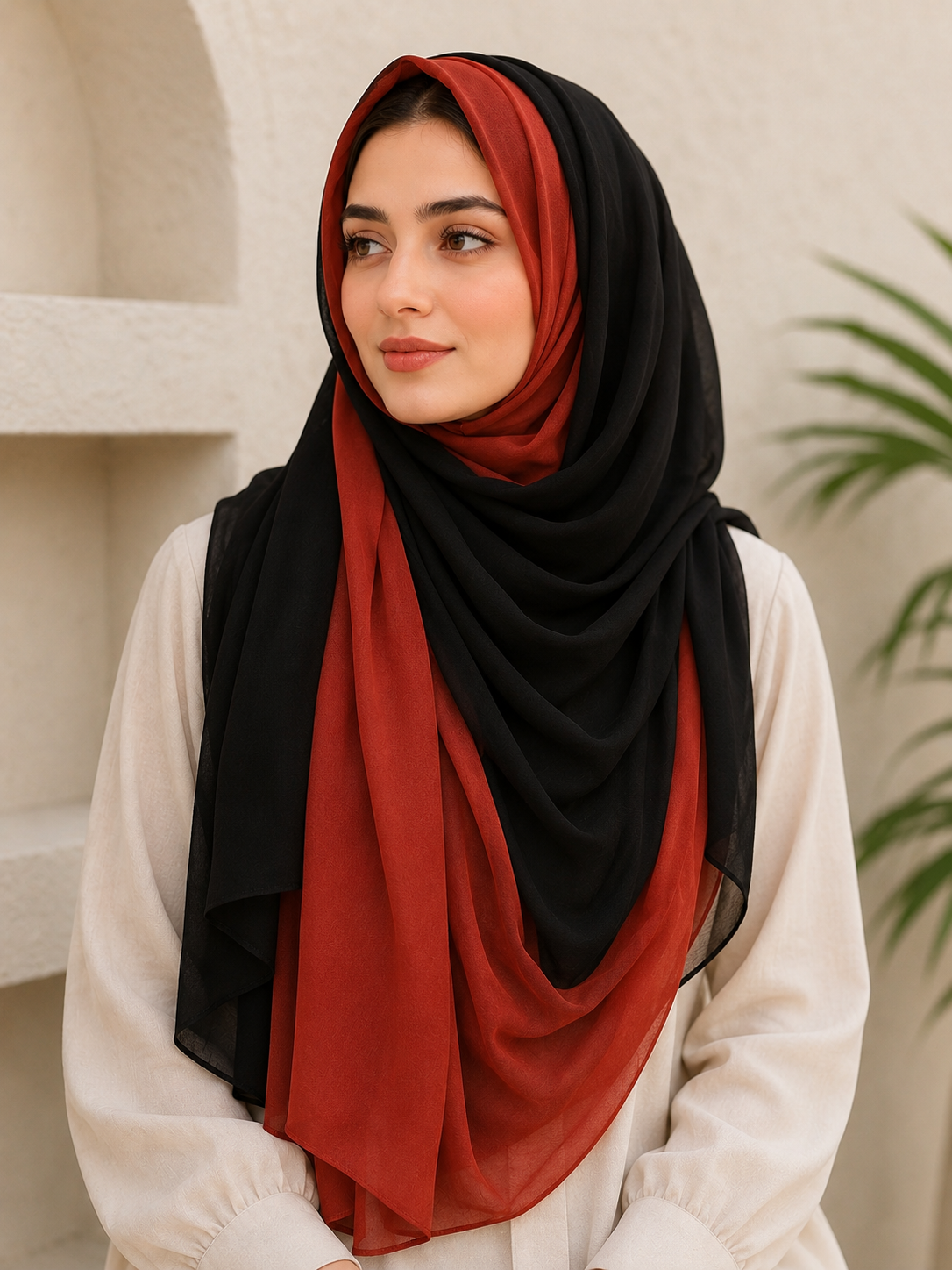 Modal Ombre Hijab - Flame Dusk