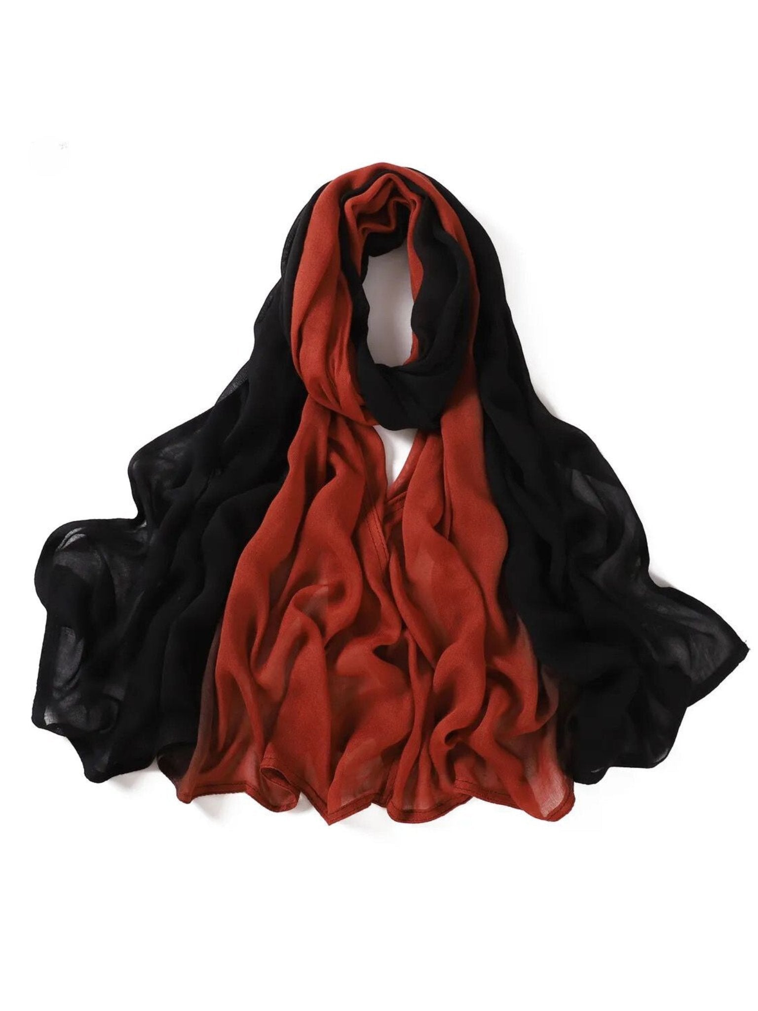 Modal Ombre Hijab - Flame Dusk - Aneeq Modest Wear