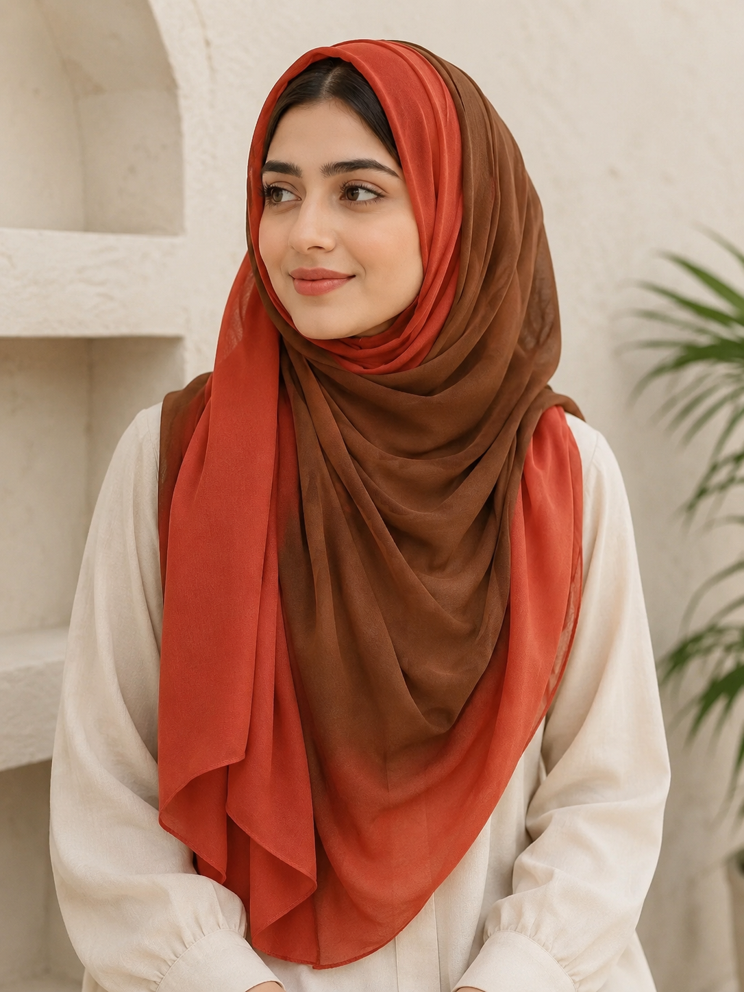 Modal Ombre Hijab - Amber Spice