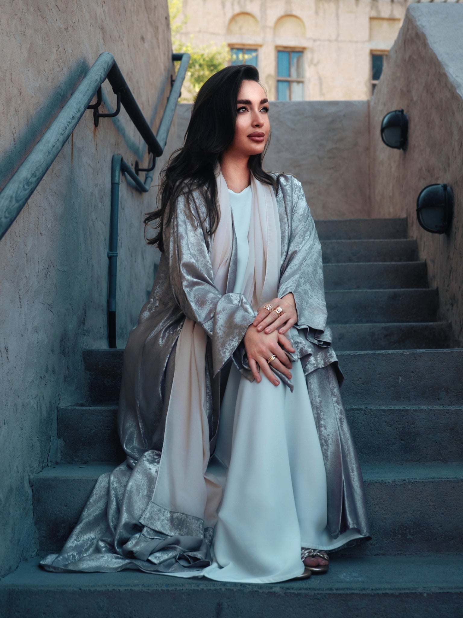 Nour Abaya - Golden Pearl - Aneeq Modest Wear
