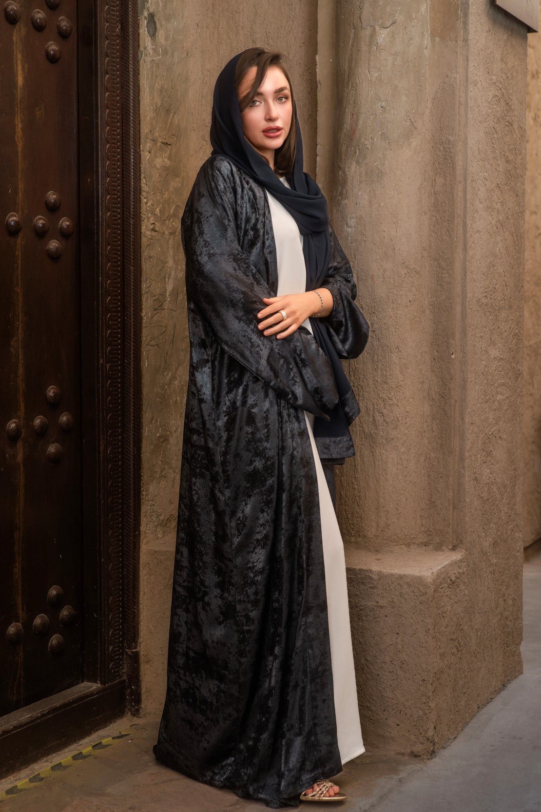 Nour Sapphire Abaya - Aneeq Modest Wear