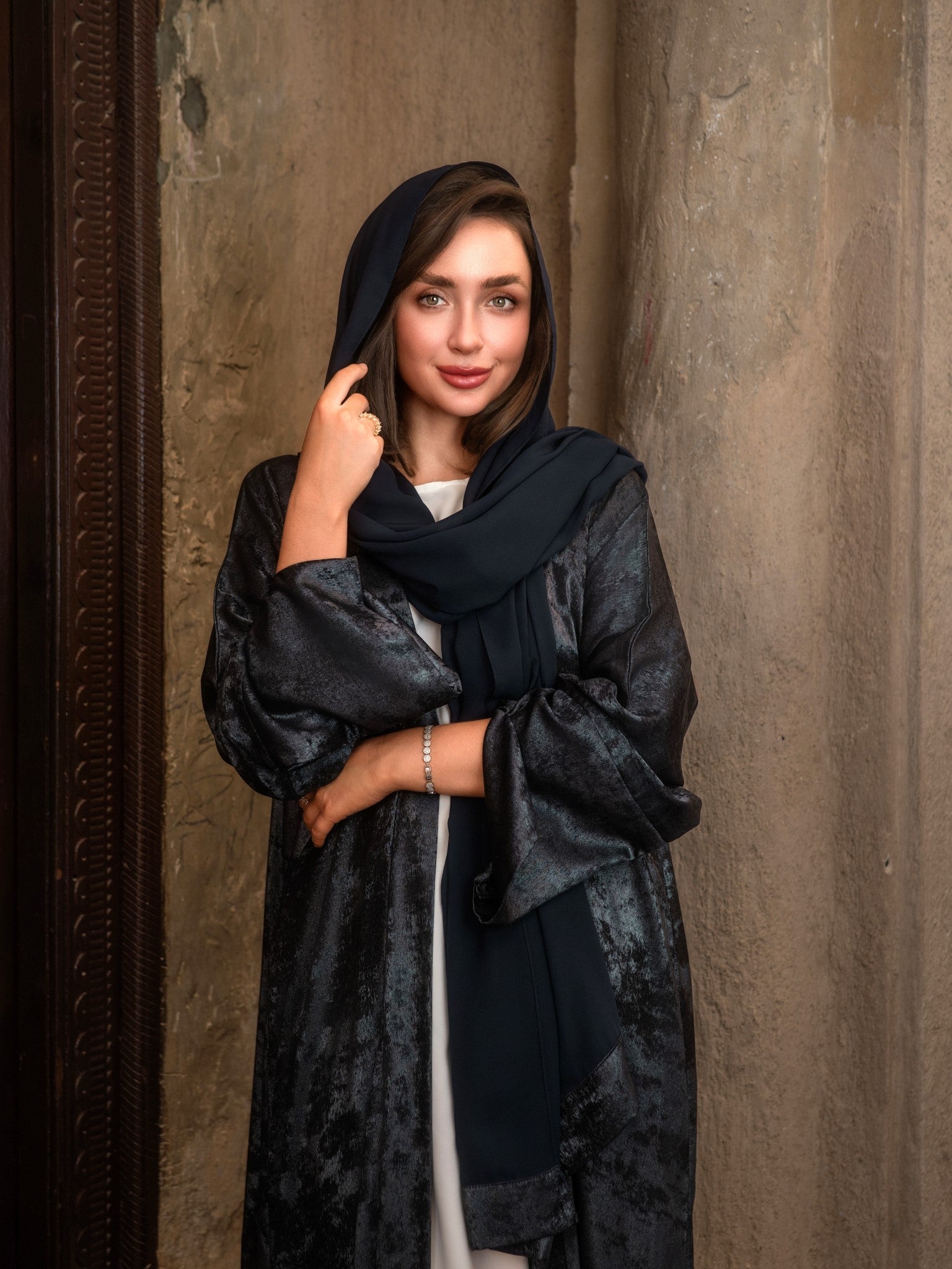 Nour Sapphire Abaya - Aneeq Modest Wear