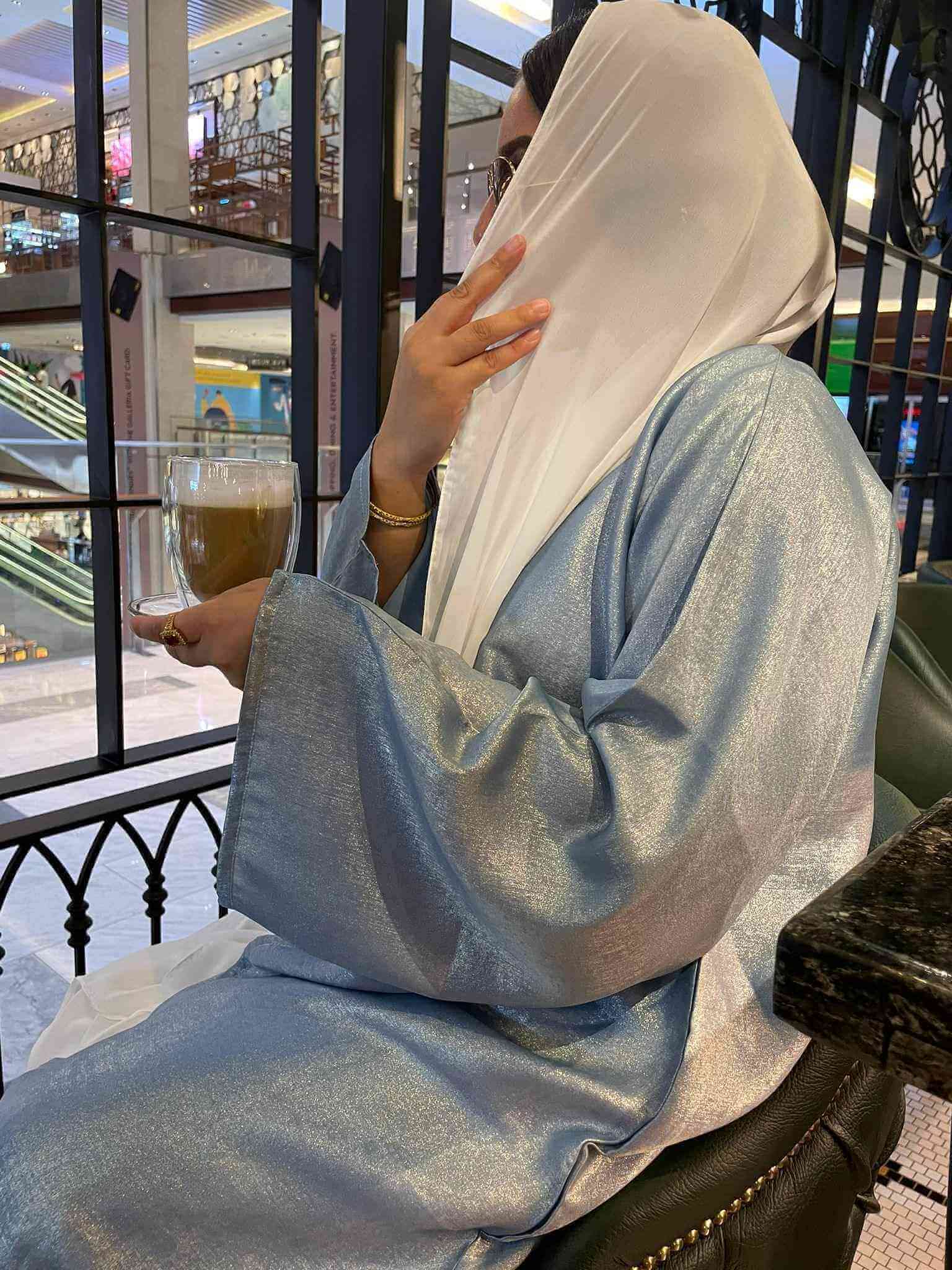 Powder Blue Zahari - Aneeq Modest Wear