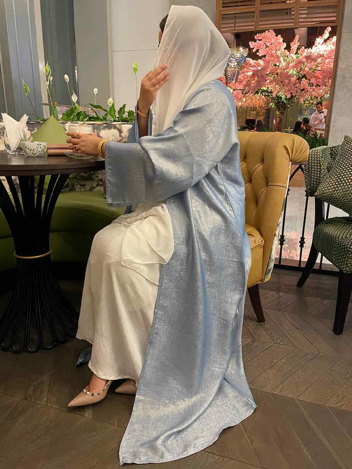 Powder Blue Zahari - Aneeq Modest Wear