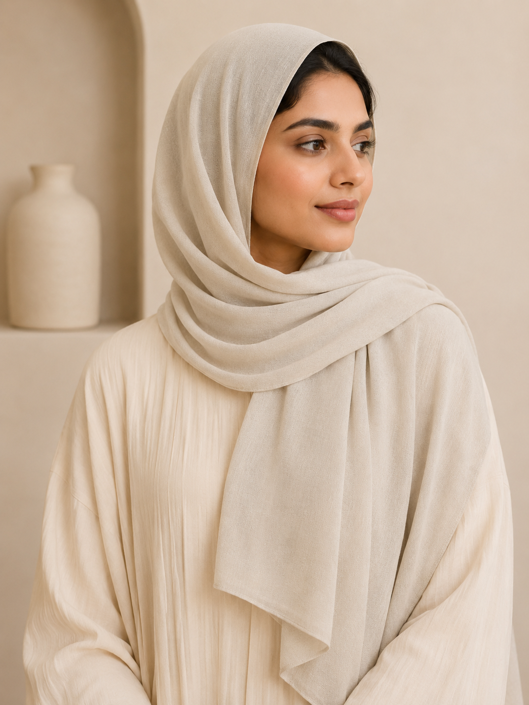 Wheat Premium Modal Hijab | Soft Lightweight Modal Scarf
